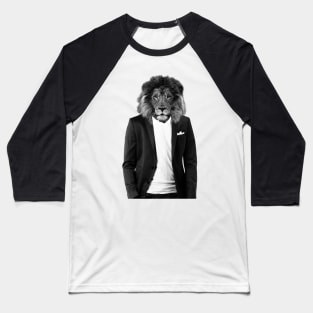 Lion in a hipster suit Baseball T-Shirt